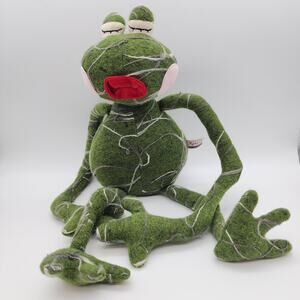 Sigikid Old Friends Kiss Kuskus Beasts Frog Toad Plush 21" Big Red Lips Germany